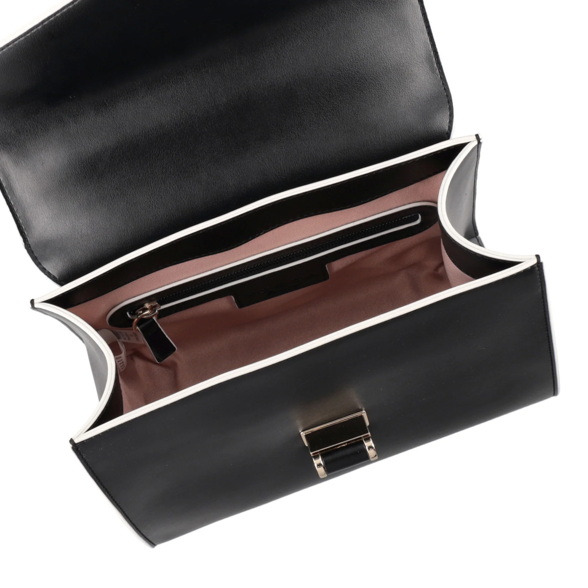 Borsa a spalla Grace in pelle con tracolla colore nero - Image 3