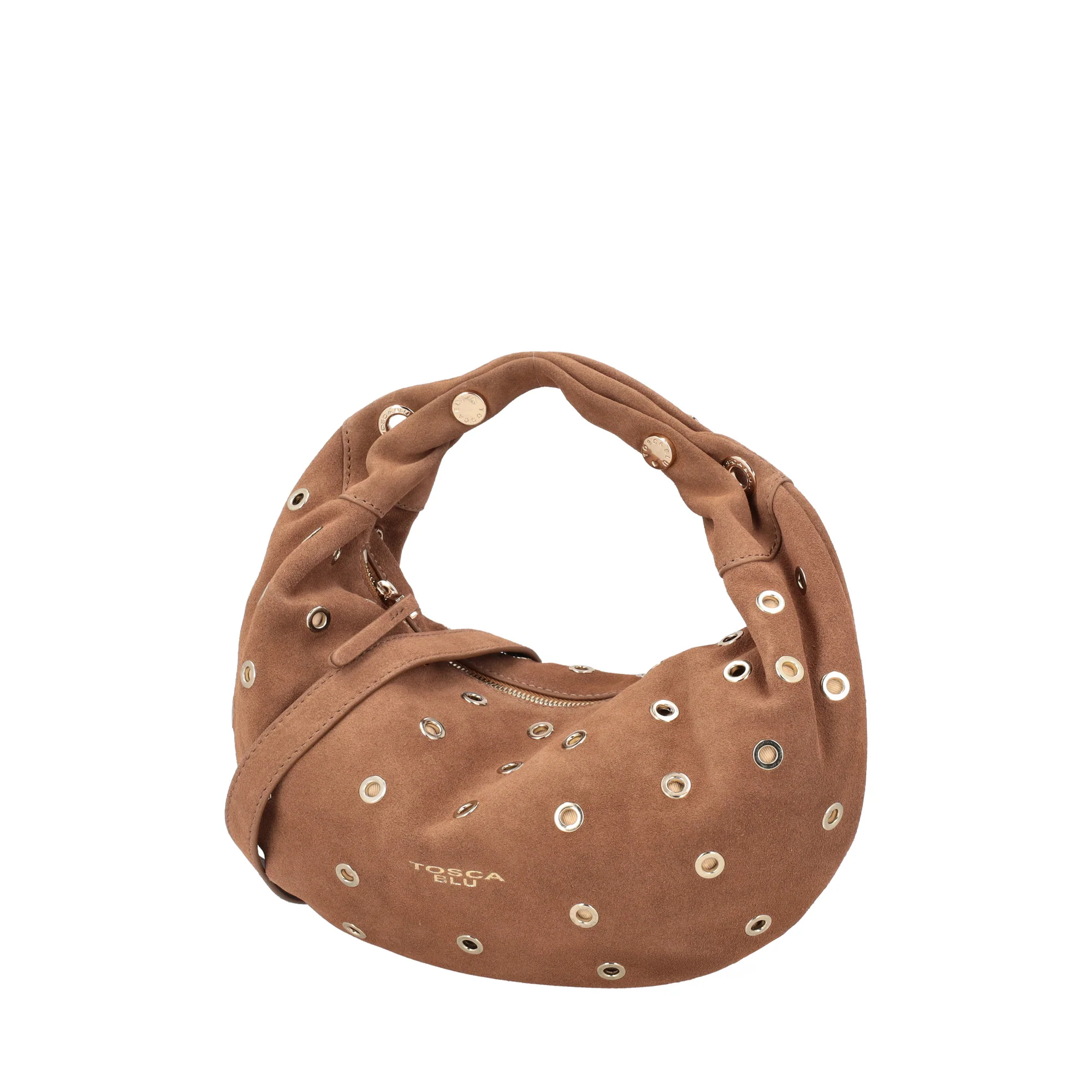 Borsa in suede piccola Dubai colore biscotto - Image 3